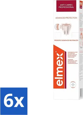 Obrázek produktu pro Elmex zubní pasta Anti-Caries Professional Advanced Protection 75 ml - hodnotné balení - 6 kusů