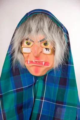 Produktbild von Erwachsenen Maske mit Gummizug Hexenmaske