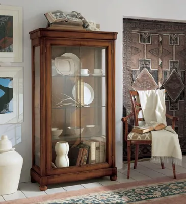 Image de Wohnzimmer Anrichte Glas Schrank Vitrine Esszimmer Anrichte Holz Schränke Möbel
