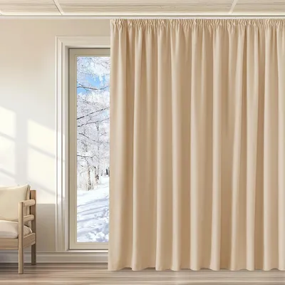 Immagine prodotto di Tenda oscurante, completamente opaca, altezza 220 cm, larghezza 300 cm, color beige