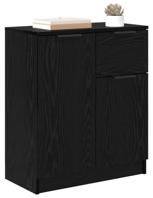 Produktbild von vidaXL Sideboard Schwarz Eichen-Optik 60 x 30 x 70 cm Holzwerkstoff