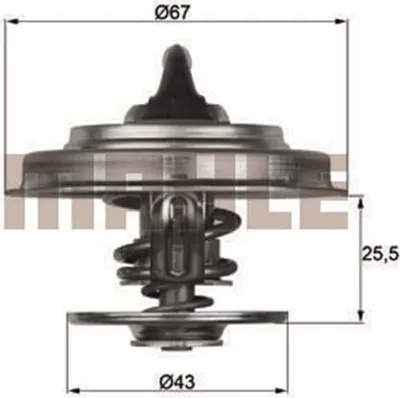 Produktbild von Mahle Thermostat für Chrysler Dodge Ford Jeep Mercedes Opel