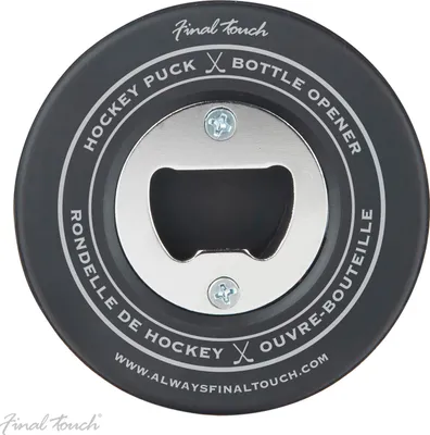 Produktbild von Eishockey Puck Flaschenöffner aus einem echten Puck