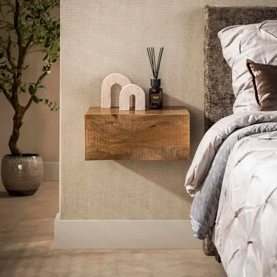 Produktbild von Hoyz Collection – Nachttisch Ocean – Beige – 35 x 40 x 18 cm