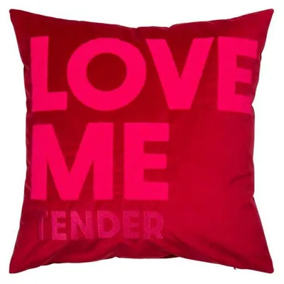 Produktbild von pad Kissenhülle Letters Love Me Tender Pink Rot (45x45cm)