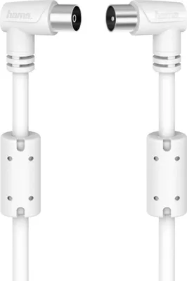 Produktbild von Hama Antennen-Kabel Koaxial, 90°-Stecker, 90 dB, 1,5 m