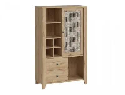 Image de Commode moderne avec niches ouvertes pour le salon Cestino