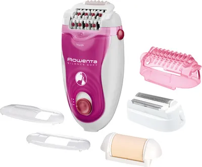 Produktbild von Rowenta EP5660, Weiß, Pink, 24 Pinzette, Micro-contact, Bikini, Exfoliation, 2 m