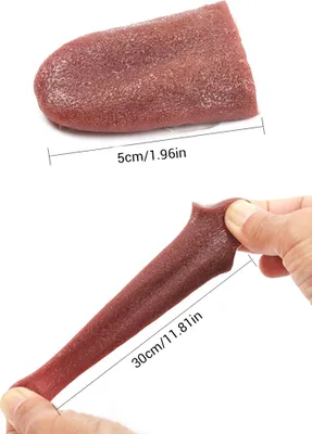 Produktbild von 3PCS Simulierte Zungen Realistische Gefälschte Zunge Schreckliche Zaubertricks Requisiten