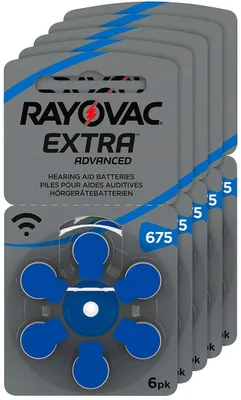 Produktbild von RAYOVAC 6 x Hörgerätebatterie 675 Extra Advanced 1,45V 640mAh