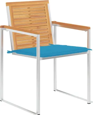 Produktbild von vidaXL Gartenstühle 8 Stk. mit Kissen Massivholz Teak