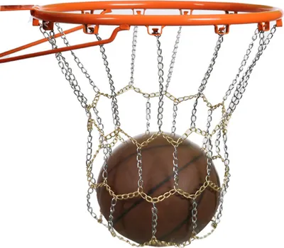 Produktbild von Robustes Basketball-Kettennetz, Ersatzkorbnetz aus verzinktem Eisen
