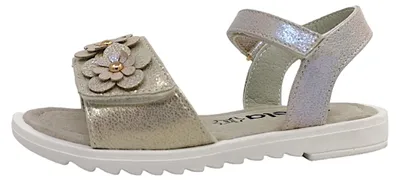 Productafbeelding van Jela  Kinderschuhe Mädchen Halbschuhe Klett Sandale Silber Freizeit