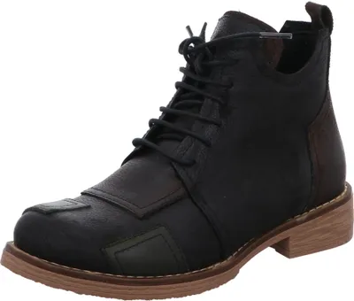 Produktbild von Gemini Damen Stiefelette Schnürboot aus Leder im Patchwork Design 364190-03, Größe:39 EU, Farbe:Mehrfarbig