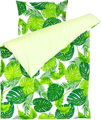 Produktbild von Amilian Kinderbettwäsche 2-teilig – 100×135 & 40×60 cm – 100 % Baumwolle, Hotelverschluss – für Babybett, Kleinkinderbett & Gitterbett