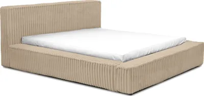 Produktbild von FEDVE Polsterbett Doppelbett Lettera Schlafzimmer Bett Bettkasten 140x200 cm Beige (Vito 26)