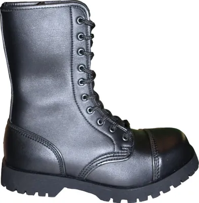 Produktbild von Boots & Braces - 10-Loch Stiefel Vegetarian (Vegi) Schwarz Größe 41 (UK7)