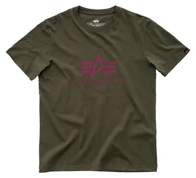 Immagine prodotto di T-shirt basic da uomo Alpha Industries, verde scuro, taglia S