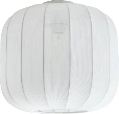 Produktbild von Lindby Deckenleuchte Helin, weiß, Stoff, Ø 35 cm