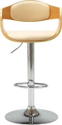 Produktbild von vidaXL Barhocker Creme Bugholz und Kunstleder