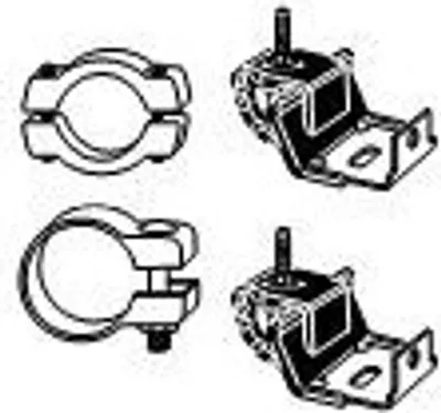 Produktbild von HJS 82 23 4185 Montagesatz Auspuffanlage Abgasanlage für RENAULT LAGUNA II Grandtour (KG0/1) LAGUNA II (BG0/1)