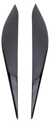 Produktbild von 2PCS Scheinwerfer Augenbrauen Stilvolle Frontscheinwerfer Augenlider Abdeckung Trim Ersatz für Fiesta MK8 2017-2023 Glänzend Schwarz