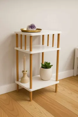 Obrázok produktu pre Skye Decor, kvalitná nočná skrinka (kód pre rodičov) - 100% melamín, biela, výška 75 cm