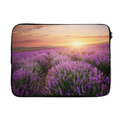Produktbild von MuchoWow® Laptop Hülle 14 ZollLavendel - Sonne - Blumen Laptoptasche - Laptoptasche - Stoßsicher - Schutzhaube