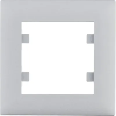 Produktbild von HAGER lumina intense Einfachrahmen silber WL5512