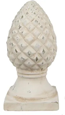 Produktbild von Clayre & Eef Figur Tannenzapfen Ø 14x28 cm Beige Stein