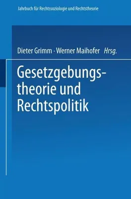 Obrázok produktu pre Gesetzgebungstheorie und Rechtspolitik