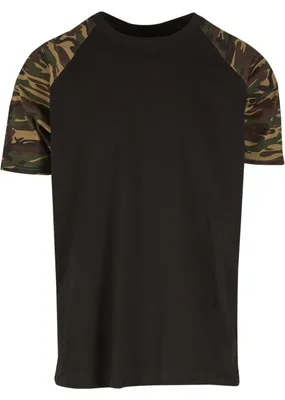 Produktbild von Urban Classics Herren Raglan Contrast Tee – Kurzarm T-Shirt aus Baumwolle mit fa