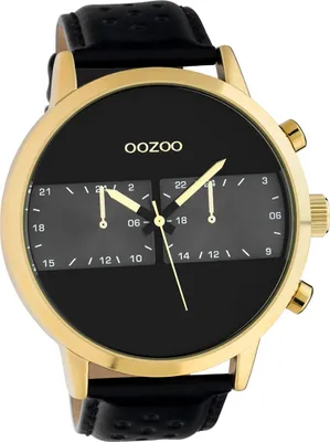 Produktbild von Oozoo Herren Armbanduhr schwarz Analog C10516 Timepieces Lederarmband D2UOC10516