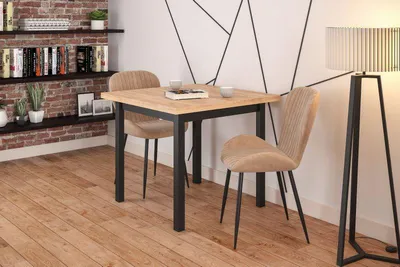 Produktbild von Essgruppe A42, Esszimmer Set , Esstisch mit 2 Stühlen