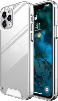 Produktbild von Mobigear Crystal – Transparente Schutzhülle für iPhone 12, Hartschale, Rückseite – Transparent