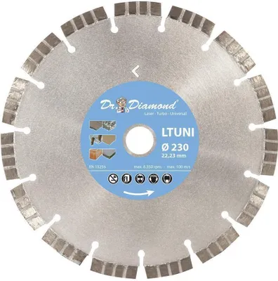 Produktbild von Diamanttrennscheibe Universal Turbo Ø 230 mm / 22,23 mm