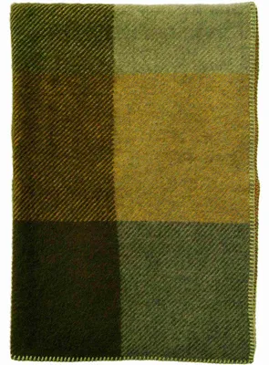 Produktbild von Klippan Gotland Wolldecke 90x130 cm kariert: grün Farbe: grün