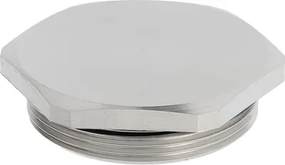 Immagine prodotto di WISKA Tappo cieco M40x1,5 MBS-M40 esagonale con O-ring in ottone (CuZn) nichelato Lunghezza filettatura 8,0 mm - 1 pezzo
