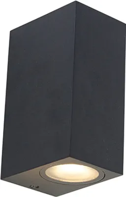 Produktbild von Moderne Wandleuchte Schwarz IP44 Baleno II