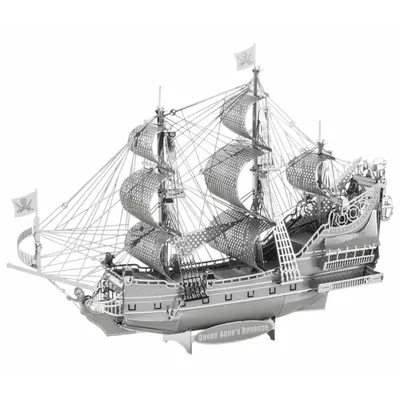 Image de ICONX Kit de construction 3D en métal découpé au laser Queen Anne's Revenge 575009