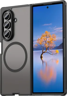 Produktbild von Matte Case Magsafe für Samsung Galaxy Z Fold 7 Schutzhülle Kratzfest Passgenau in Schwarz