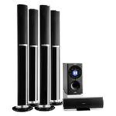 Produktbild von klangstarkes 5.1-Kanal-Lautsprechersystem mit 5 x 15 Watt + 70 Watt RMS Leistung