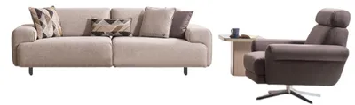Produktbild von Modernes Möbelset mit Sofa Sessel und Beistelltisch im Design