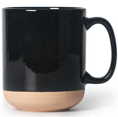 Keramik-Kaffeetasse 591 ml mit Henkel, schwarz, mikrowellengeeignet