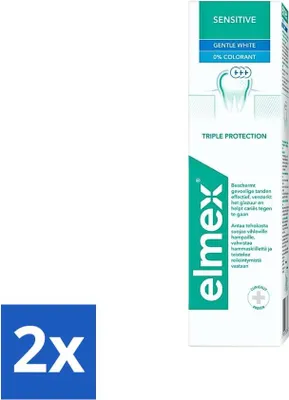 Produktbild von Elmex - Zahnpasta - Sensitive Whitening - Dreifachschutz - 75 ml - Vorteilspack - 2 Stücke