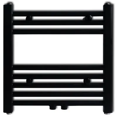 Immagine prodotto di Radiatore Centrale Portasciugamano Dritto Nero 480 x 480 mm