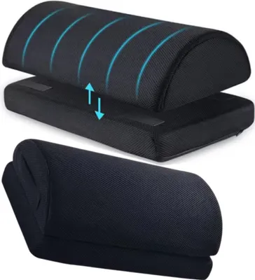 Produktbild von Fußstütze Schreibtisch mit Ergonomische Fußablage, Höhenverstellbare Fußbank, Geeignet für Zuhause, Arbeit, Büro und Reisen 44x30x15