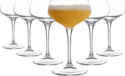 Produktbild von BORMIOLI ROCCO 1797725 Packung mit 6 Cocktailgläsern aus Novecento-Glas, Cl. 25