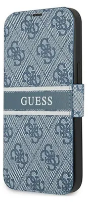 Produktbild von Guess Gubkp13S4Gdbl Iphone 13 Mini 5,4 Niebieski/Blue Book 4G Stripe