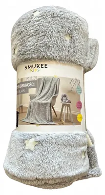 Produktbild von Smukee Kinder Kuscheldecke leuchtende Sterne 130x170 cm